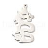 Non-Tarnish 201 Stainless Steel Pendants STAS-E175-10P-1