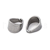 Tarnish Resistant 304 Stainless Steel Snap on Bails STAS-G127-02P-2