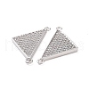Brass Micro Pave Clear Cubic Zirconia Connector Charms KK-E068-VC480-3