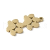304 Stainless Steel Pendants STAS-E501-01G-02-3