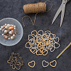 Globleland 40Pcs 2 Colors 201 Stainless Steel Linking Rings STAS-GL0001-05-6