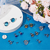 Beebeecraft 40Pcs 4 Size 304 Stainless Steel Stud Earring Settings STAS-BBC0004-41-4