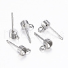 Non-Tarnish 304 Stainless Steel Stud Earring Settings STAS-K154-66P-1