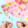 129Pcs Transparent Acrylic Beads MACR-YW0003-11-4