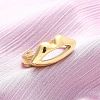 304 Stainless Steel Adjustable Open Cuff Rings RJEW-Q020-19G-1