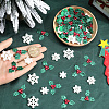 SUNNYCLUE 160Pcs 4 Styles Christmas Theme Opaque Resin Cabochons RESI-SC0005-80A-3