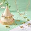   10Pcs Brass Spring Gate Rings KK-PH0010-50-5