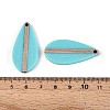 Opaque Resin & Wood Pendants RESI-T057-50A-3