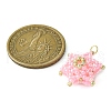 Seed Beads Beaded Charms PALLOY-MZ00286-04-2
