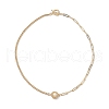 Natural Freshwater Pearl Round Macrame Pouch Pendant Necklaces NJEW-JN04949-4