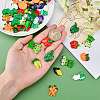 SUNNYCLUE 44Pcs 11 Style Opaque Resin Cabochons CRES-SC0002-14-3