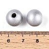 Spray Painted Round Natural Schima Wood Beads WOOD-A018-12mm-03-3