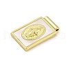 Rack Plating Brass Pave Natural Shell Pendants KK-G513-26G-2