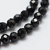 Natural Black Spinel Beads Strands X-G-E366-07-4mm-1
