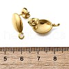 304 Stainless Steel Studs Earring Findings STAS-H233-30G-3