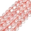 Cherry Quartz Glass Beads Strands G-C179-A6mm-16-2