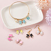 Alloy Enamel Pendants ALRI-TA0001-05-RS-13