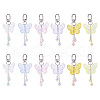 Butterfly Acrylic Pendant Decoration HJEW-TAC0056-2
