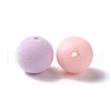 Flocky ABS Plastic Beads KY-G025-02A-2