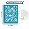 AHADEMAKER 4Pcs 4 Styles Self-Adhesive Silk Screen Printing Stencil DIY-GA0004-69B-2
