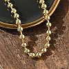 Rack Plating Brass Ball Chain Necklaces for Women NJEW-G102-01D-G-2