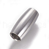 Tarnish Resistant 304 Stainless Steel Magnetic Clasps with Glue-in Ends STAS-F212-022P-1