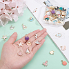 Ocean Theme Alloy Enamel Pendants ENAM-BC0001-04-3