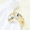 Brass Cuff Rings for Women RJEW-G347-10GP-1