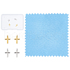 Unicraftale 4Pcs 2 Colors Rhodium Plated 925 Sterling Silver Charms STER-UN0001-11-1