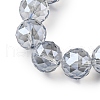 Transparent Electroplate Glass Beads Strands EGLA-N002-34G-F03-3