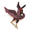 Red-crowned Crane Enamel Pins JEWB-S035-01G-01-1