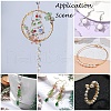 6 Rolls 6 Colors Round Copper Wire Set for Jewelry Making CWIR-NH0001-03D-0.4mm-3