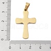 Ion Plating(IP) 304 Stainless Steel Enamel Rhinestone Pendants STAS-Q325-05L-G-3