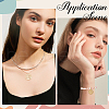 CREATCABIN 10Pcs 10 Style Brass Micro Pave Clear Cubic Zirconia Pendants KK-CN0002-02-5