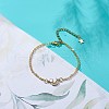 Clear Cubic Zirconia Link Bracelets BJEW-JB08843-2