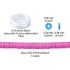 7Strands 7 Colors Flat Round Handmade Polymer Clay Beads CLAY-FS0001-28-5