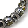 Electorplated Glass Beads EGLA-E003-11-1