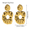 304 Stainless Steel Dangle Stud Earrings FS-WGEF041-01-1