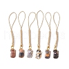 Golden Alloy Enamel Mobile Straps HJEW-JM02063-1