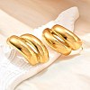 Ion Plating(IP) 304 Stainless Steel Stud Earrings EJEW-G395-01G-1