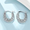 Brass Hoop Earrings for Women EJEW-G436-01P-1