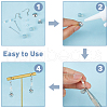 FIBLOOM 100Pcs 10 Styles 201 & 304 Stainless Steel Bead Cap Pendant Bails STAS-FI0001-02-5