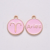 Alloy Enamel Pendants X-ENAM-S124-01B-09A-1