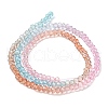 Transparent Painted Glass Beads Strands X1-DGLA-A034-T1mm-A19-5