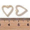 Brass Micro Pave Cubic Zirconia Charms KK-F867-19G-3