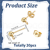 20Pcs 304 Stainless Steel Stud Earring Findings STAS-LP0001-11-2