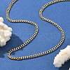 3.5MM 304 Stainless Steel Curb Chain Necklaces NJEW-T016-10G-2