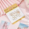Beebeecraft 10Pairs Brass Hoop Earrings EJEW-BBC0001-55-6