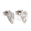 Non-Tarnish 304 Stainless Steel Stud Earring Findings STAS-O119-28P-1
