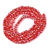 Electroplate Glass Beads Strands EGLA-A044-P1mm-B22-3